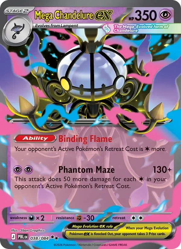 Mega Chandelure ex - Holo