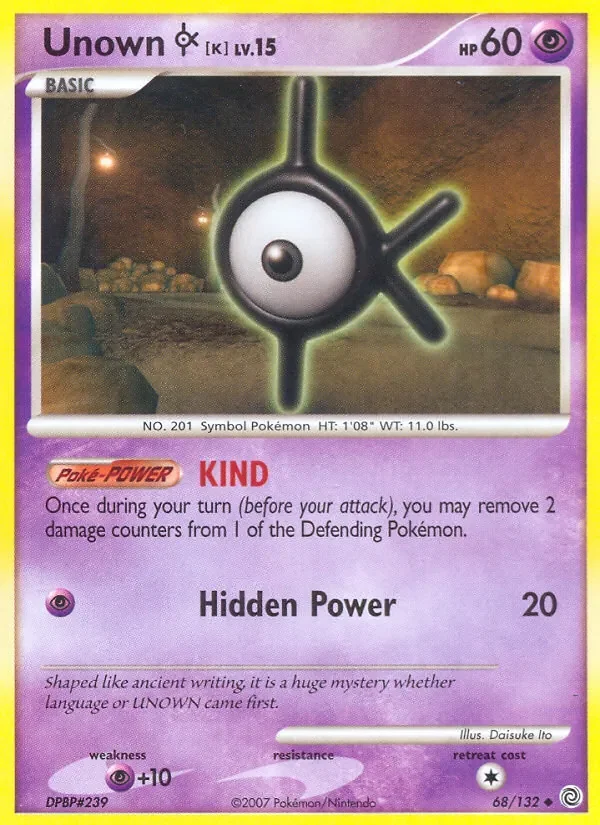 Unown K - Non-holo