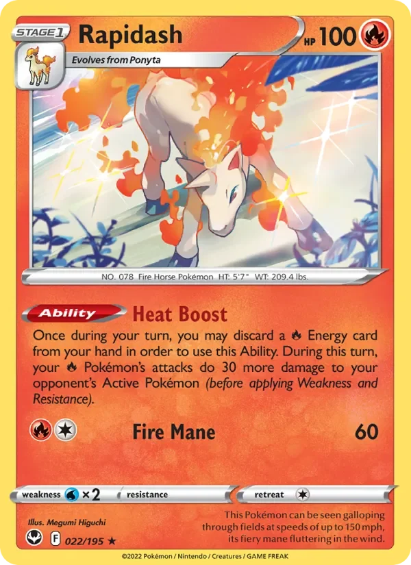 Rapidash - Holo