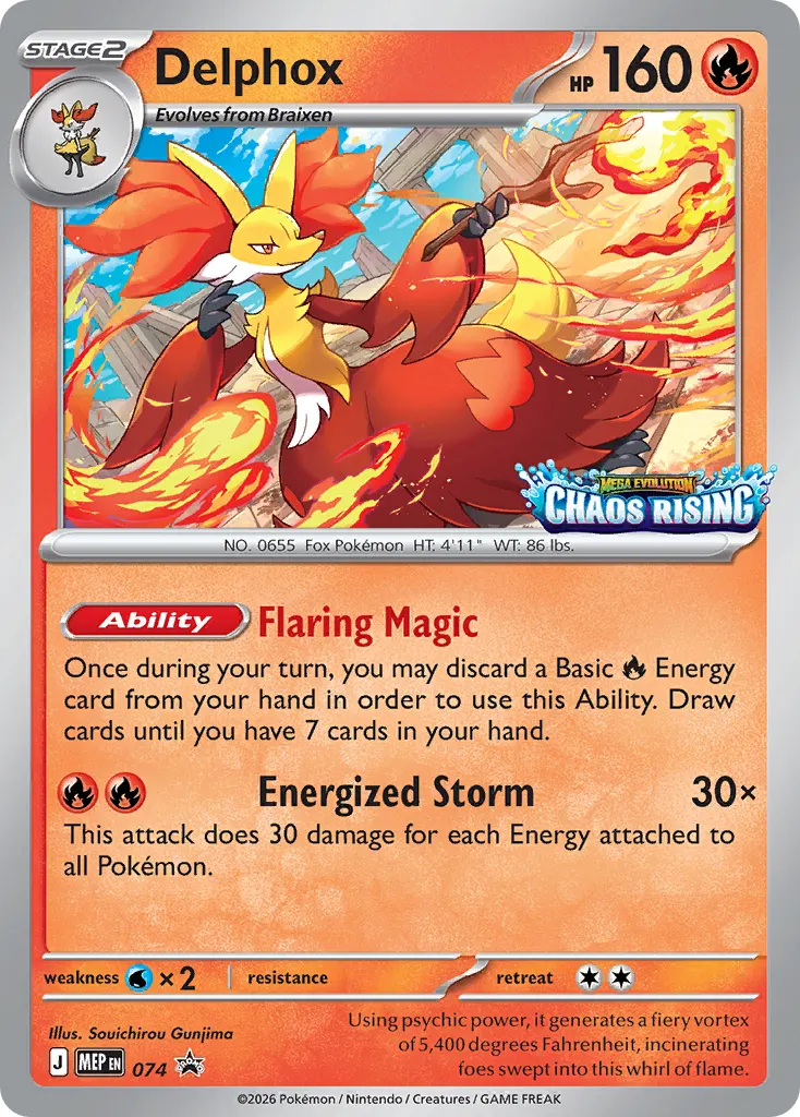 Delphox - Holo - Set Logo