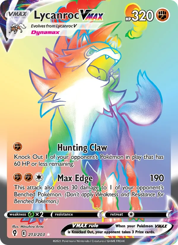 Lycanroc VMAX - Holo - Rainbow
