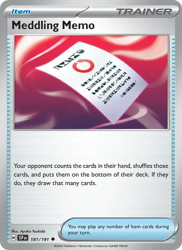Meddling Memo - Non-holo