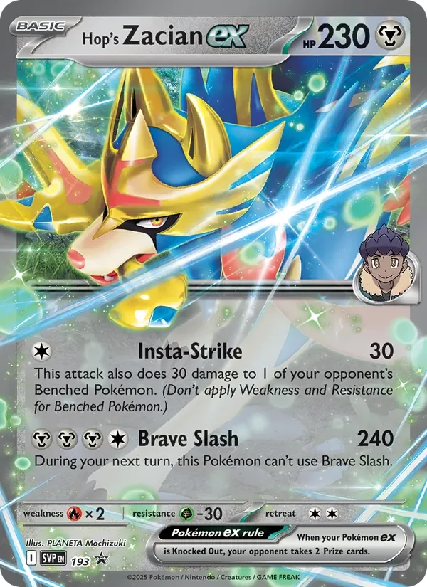 Hop's Zacian ex - Holo