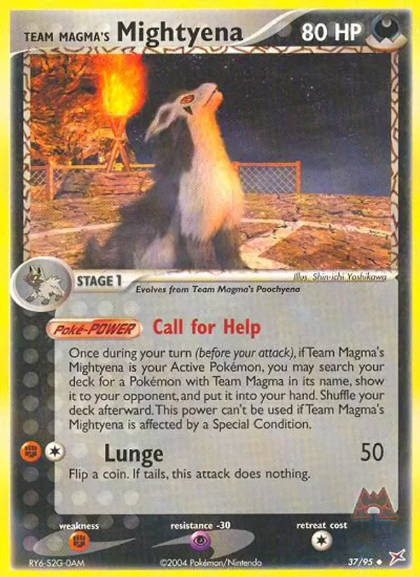 Team Magma's Mightyena - Non-holo