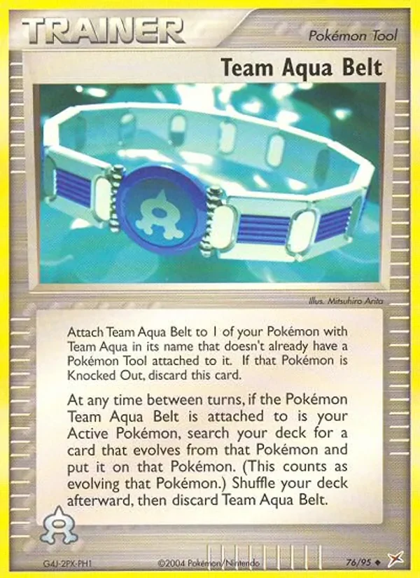 Team Aqua Belt - Non-holo