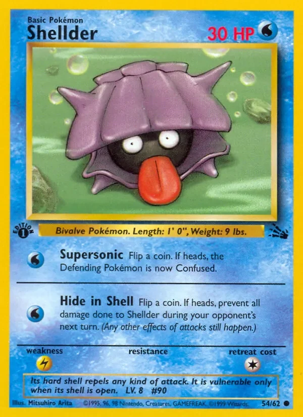 Shellder - Non-holo - 1999-2000 copyright
