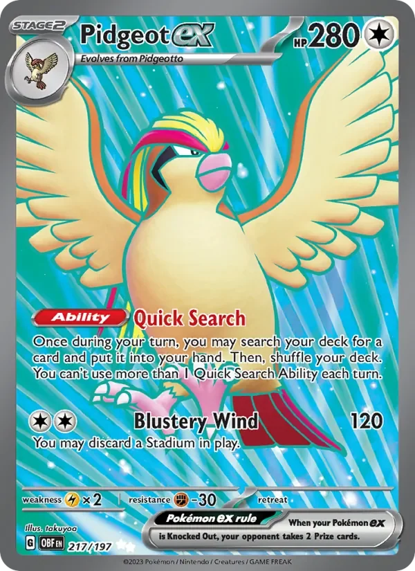 Pidgeot ex - Full Art