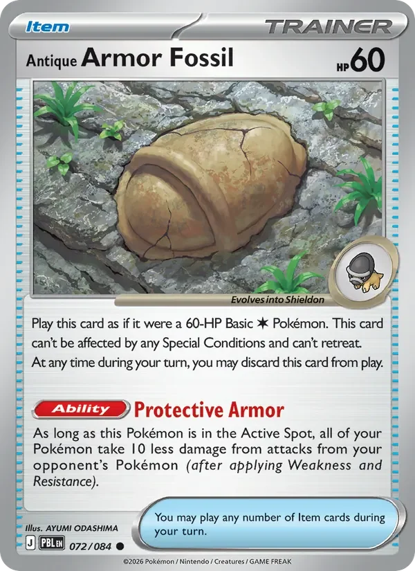 Antique Armor Fossil - Non-holo