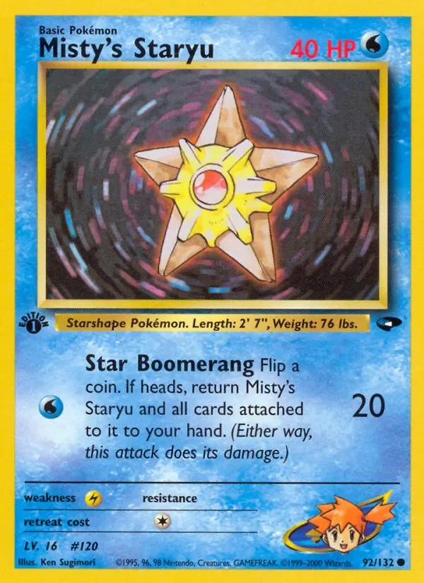 Misty's Staryu - Non-holo