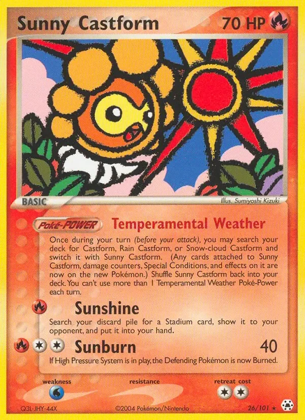 Sunny Castform - Non-holo