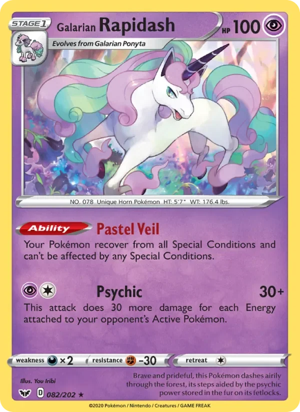 Galarian Rapidash - Non-holo