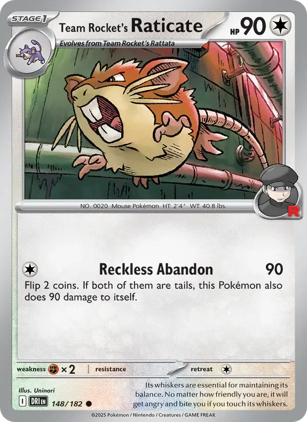 Team Rocket's Raticate - Non-holo