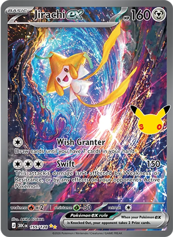 Jirachi ex - Full Art - 30th Anniversary