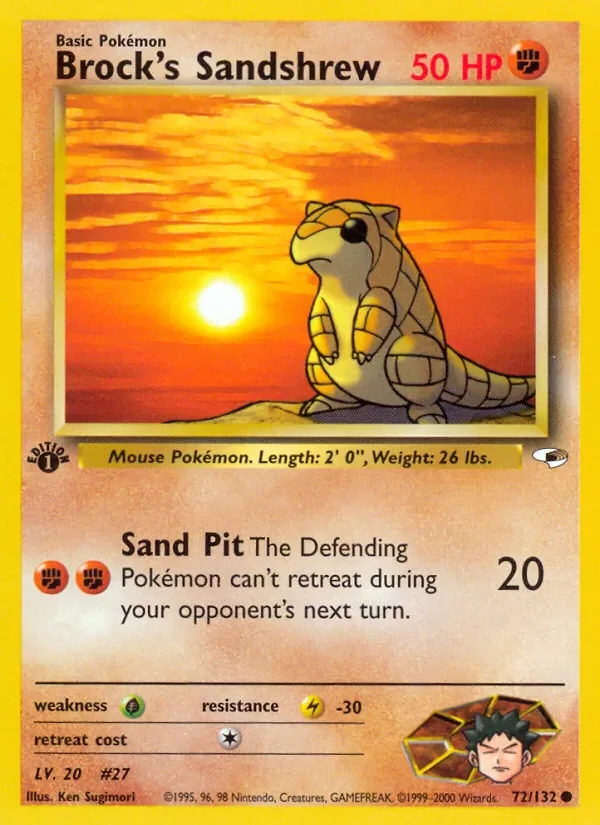 Brock's Sandshrew - Non-holo