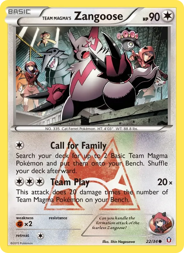 Team Magma's Zangoose - Non-holo