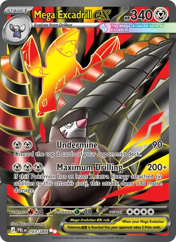Mega Excadrill ex - Full Art