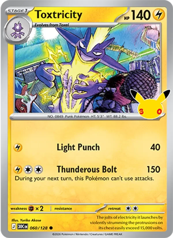 Toxtricity - Non-holo - 30th Anniversary