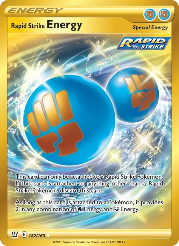 Rapid Strike Energy - Holo - Gold