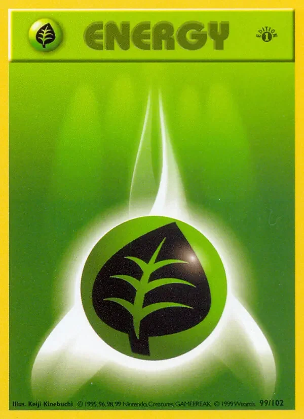 Grass Energy - Non-holo - 1999-2000 copyright