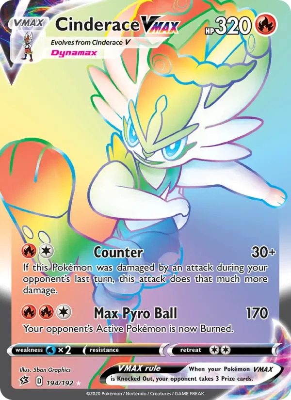 Cinderace VMAX - Holo - Rainbow