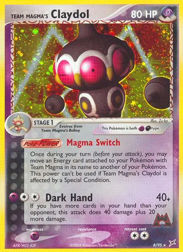 Team Magma's Claydol - Holo