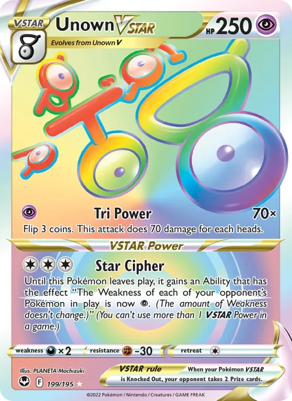 Unown VSTAR - Holo - Rainbow
