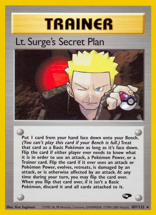 Lt. Surge's Secret Plan - Non-holo