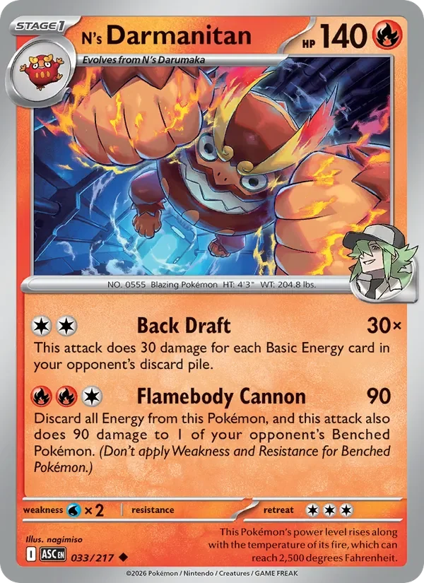 N's Darmanitan - Non-holo