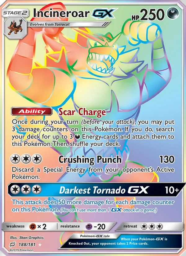 Incineroar GX - Non-holo