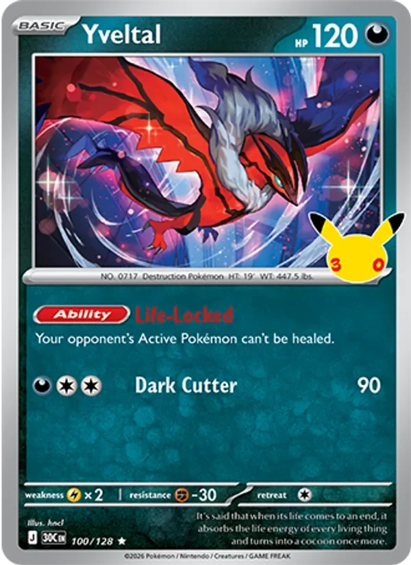 Yveltal - Non-holo - 30th Anniversary