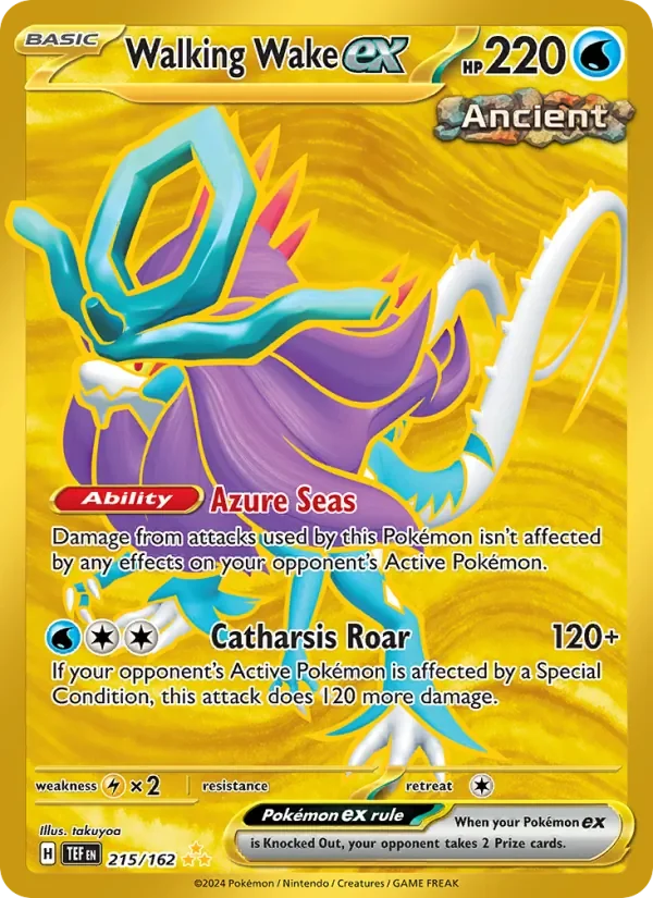 Walking Wake ex - Full Art - Gold