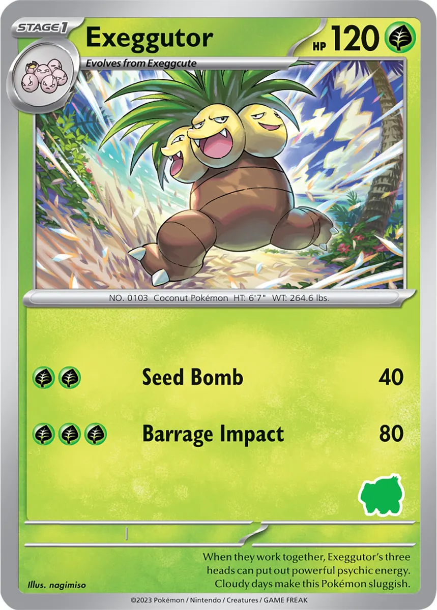 Exeggutor - Non-holo - Bulbasaur