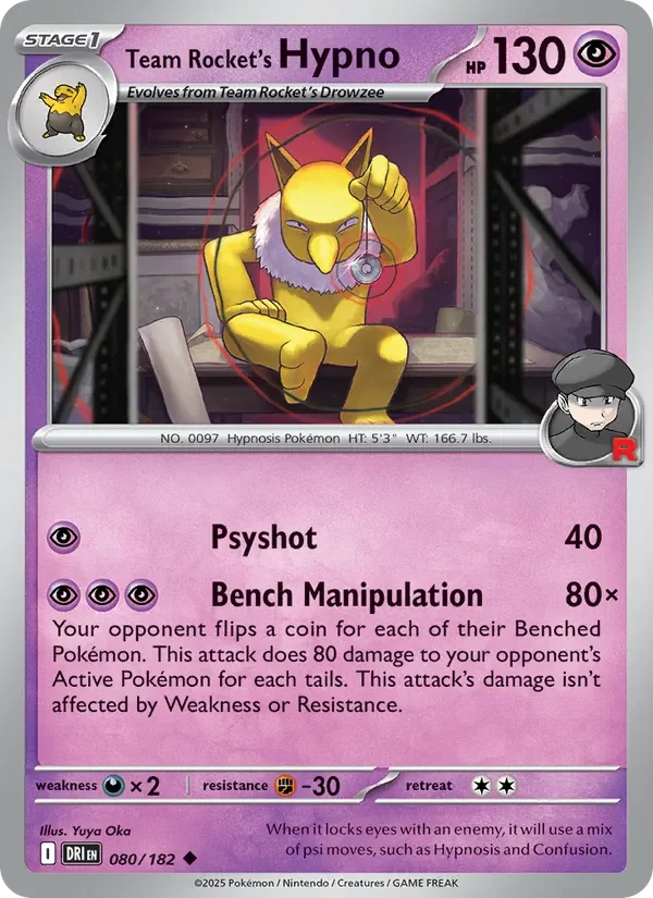 Team Rocket's Hypno - Non-holo