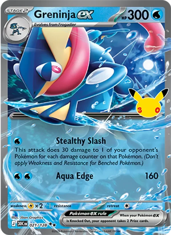 Greninja ex - Holo - 30th Anniversary