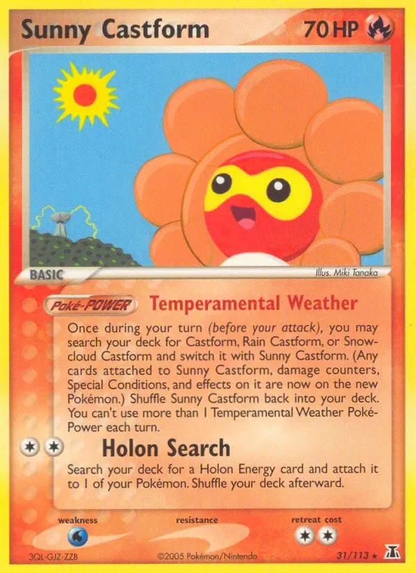 Sunny Castform - Non-holo