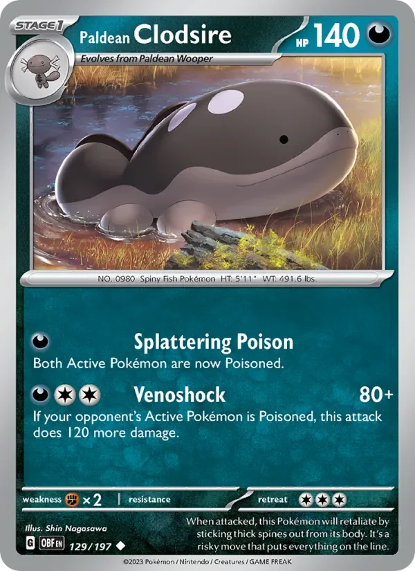 Paldean Clodsire - Non-holo