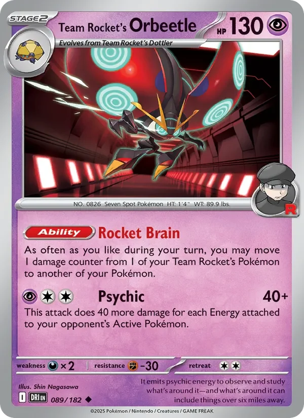 Team Rocket's Orbeetle - Non-holo