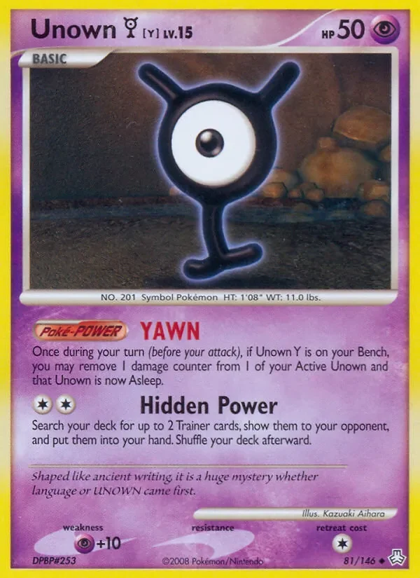 Unown Y - Non-holo
