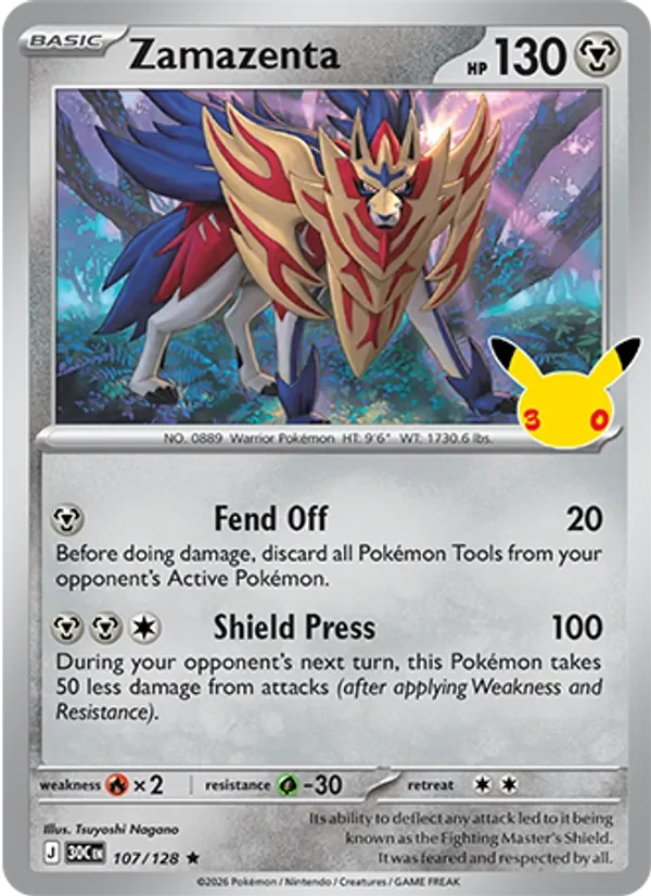 Zamazenta - Non-holo - 30th Anniversary