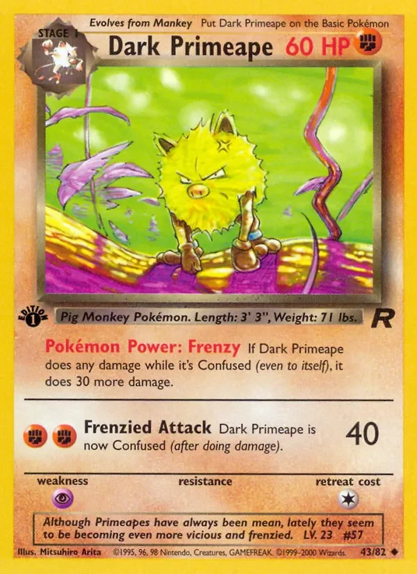 Dark Primeape - Non-holo