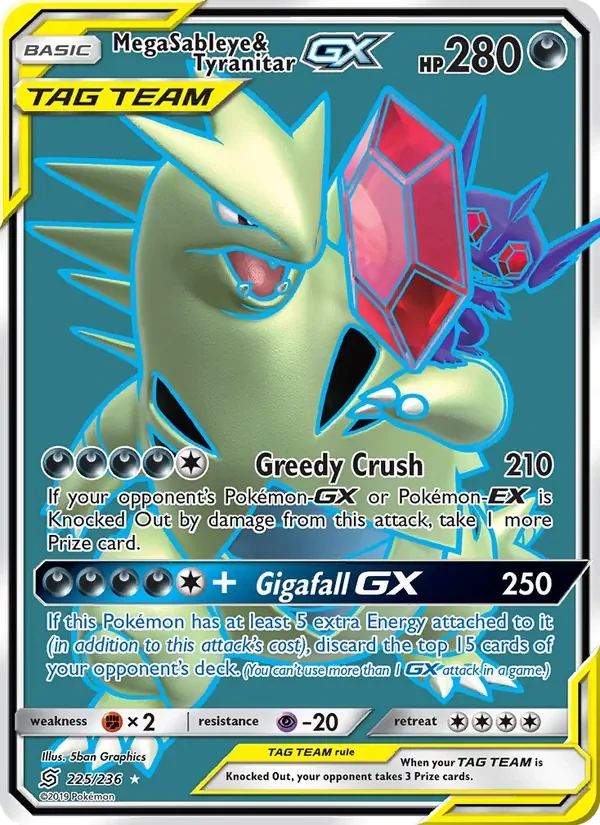 Mega Sableye & Tyranitar GX - Non-holo