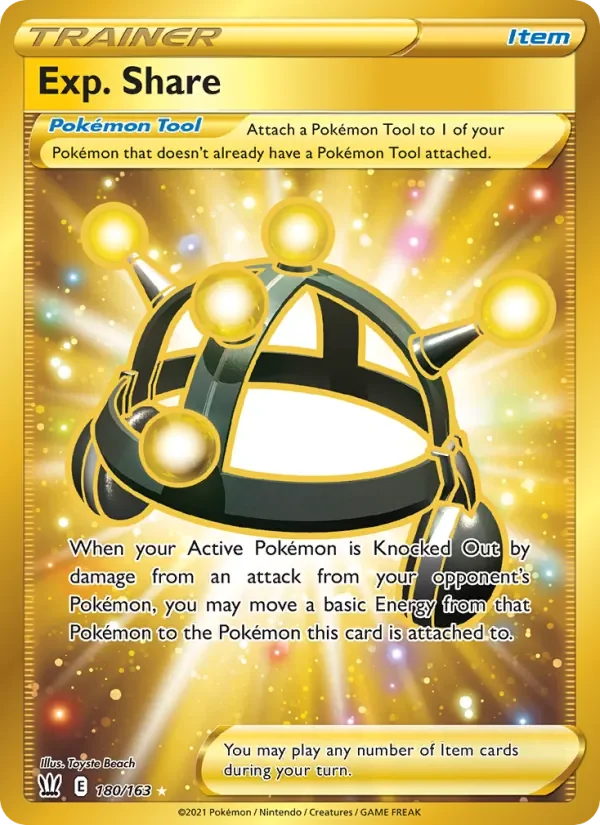Exp. Share - Holo - Gold