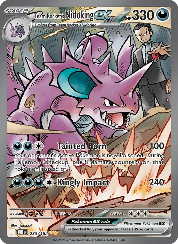 Team Rocket's Nidoking ex - Full Art